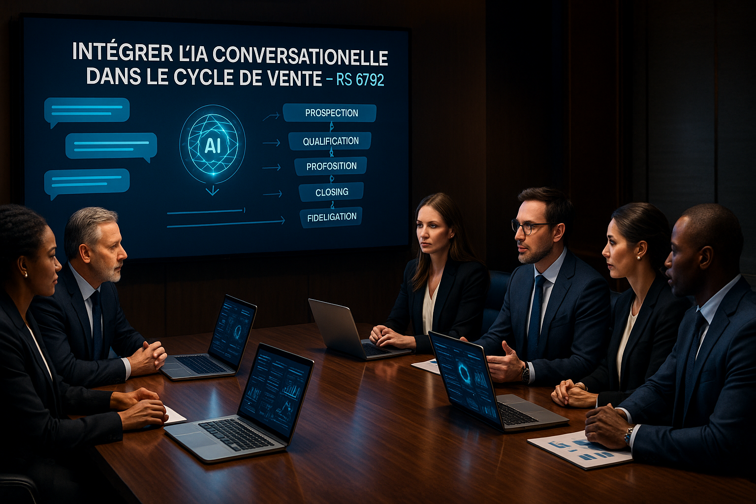 Intégrer l’intelligence artificielle conversationnelle dans le cycle de vente RS 6792